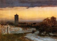 George Inness - Monastery at Albano